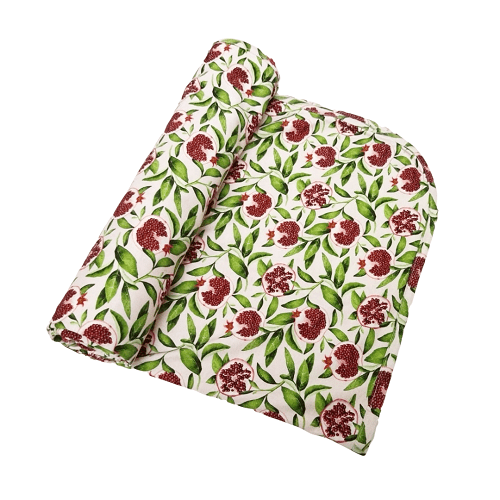 Newborn Receiving  Blanket - Pomegranate