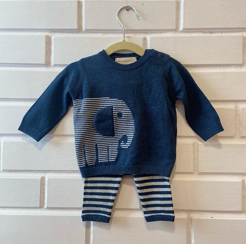 Blue Ellie Knitted Set