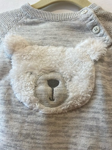Grey Teddy Knitted Set