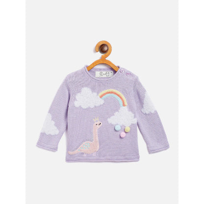 Lilac Dinosaur Sweater