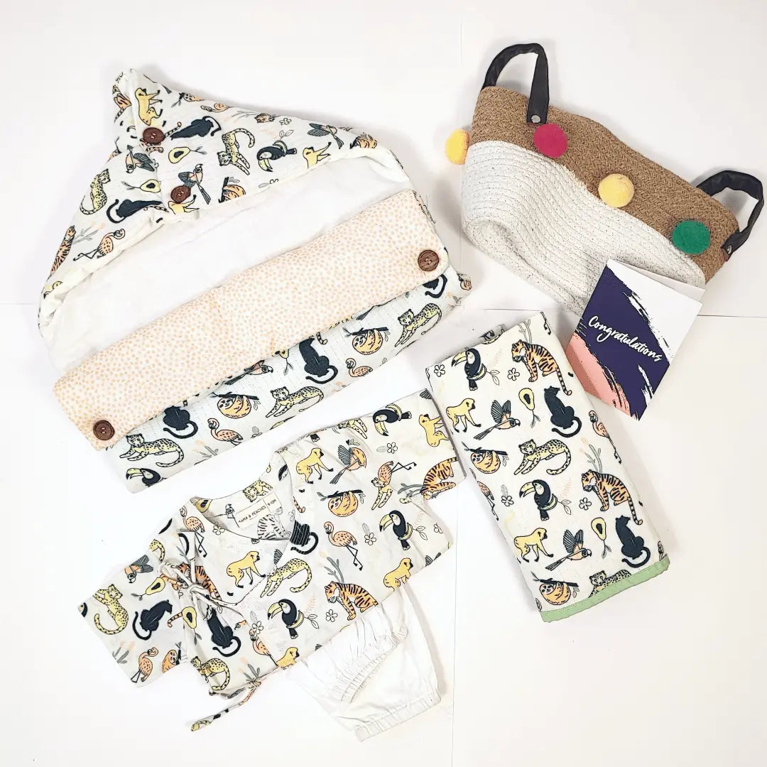 Tropical Baby Gift Basket