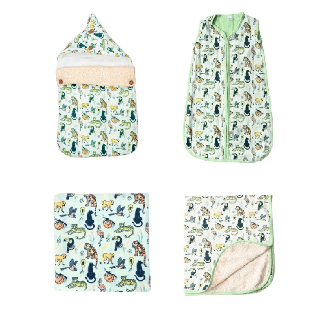 Rainforest Animals Baby Bedtime Essential Bundle