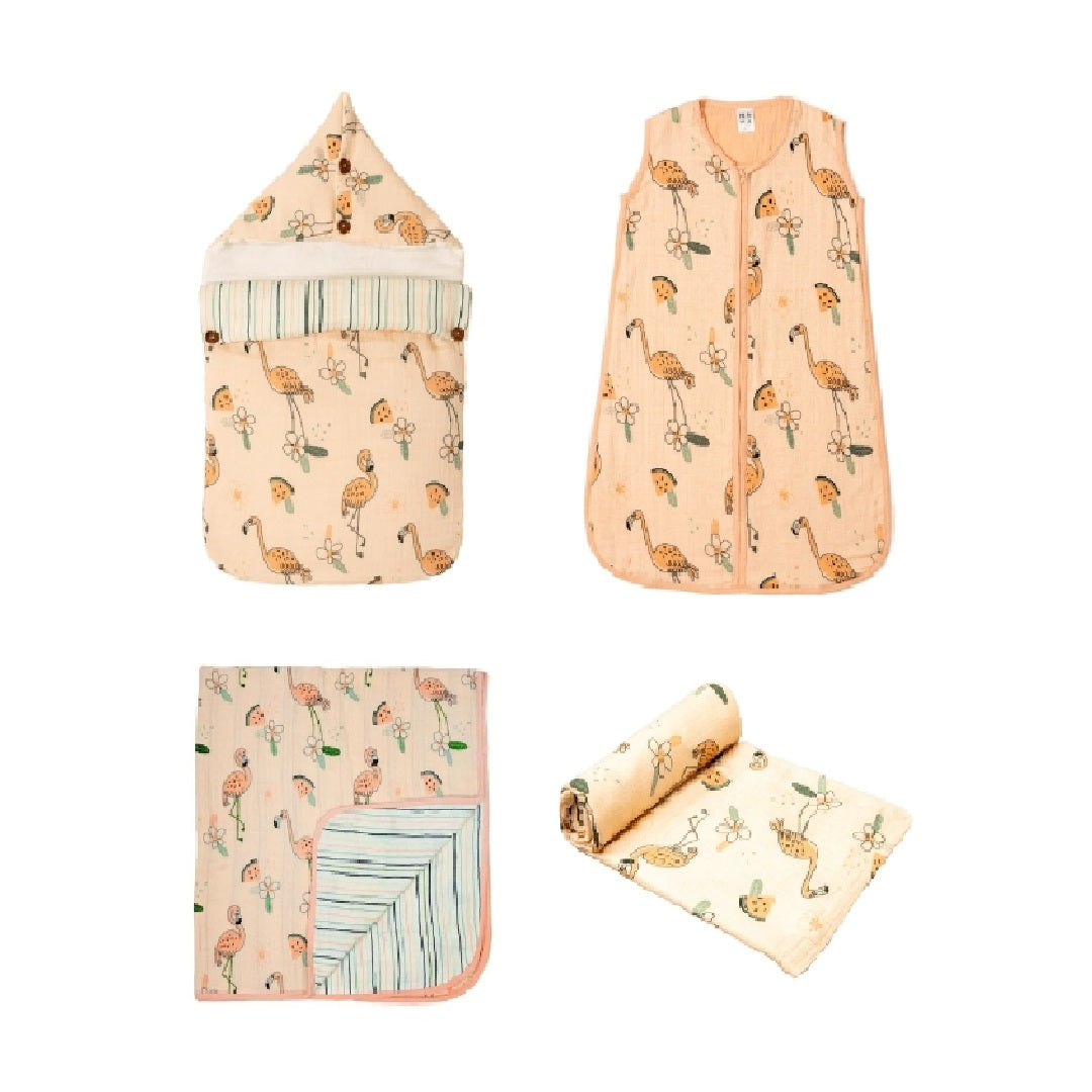 Flamingo Baby Bedtime Essential Bundle