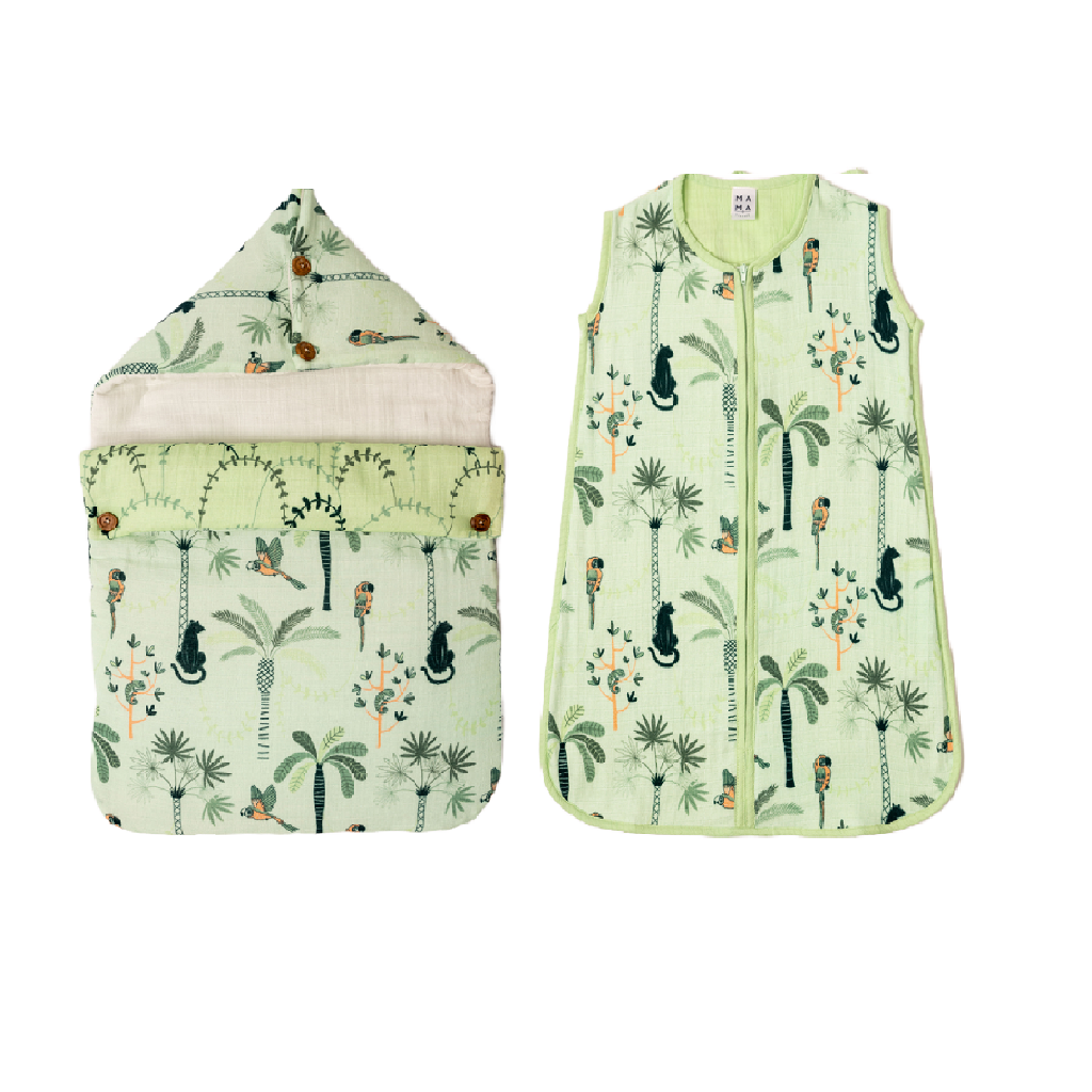 Combo of Sleep Sack &amp; Carry Nest - Tropical