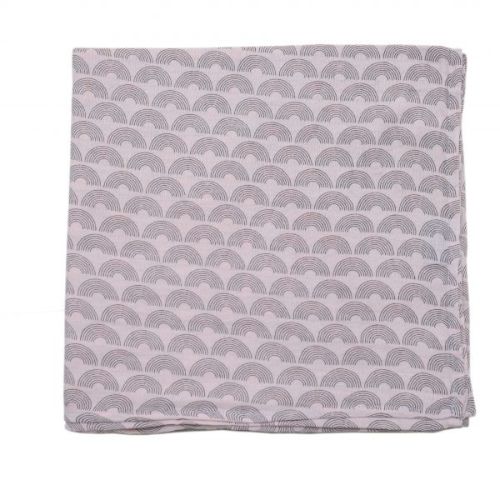 Inlove Waves Pink Muslin Swaddle