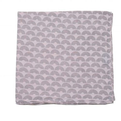 Inlove Waves Pink Muslin Swaddle